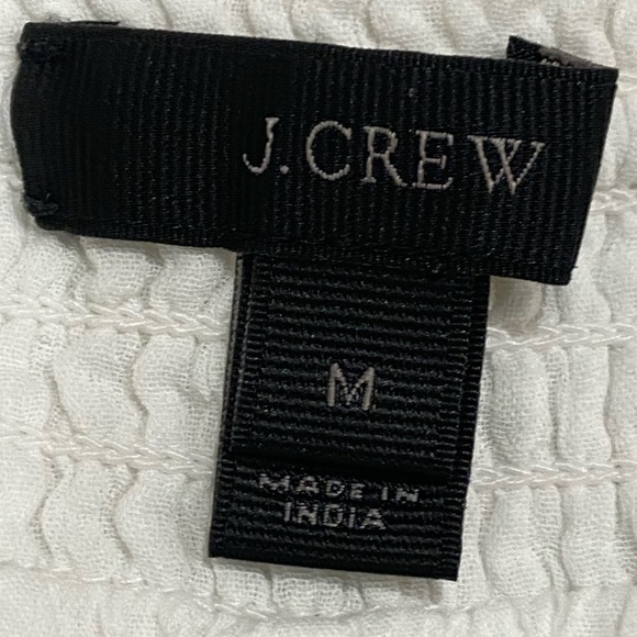 J crew cotton lined white shorts silver metallic embroidery pineapples medium - Picture 9 of 10